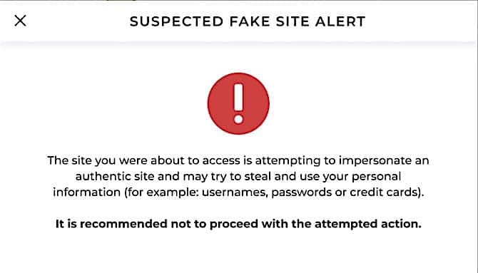 Memcyco Fake Site Alert SEO Poisoning