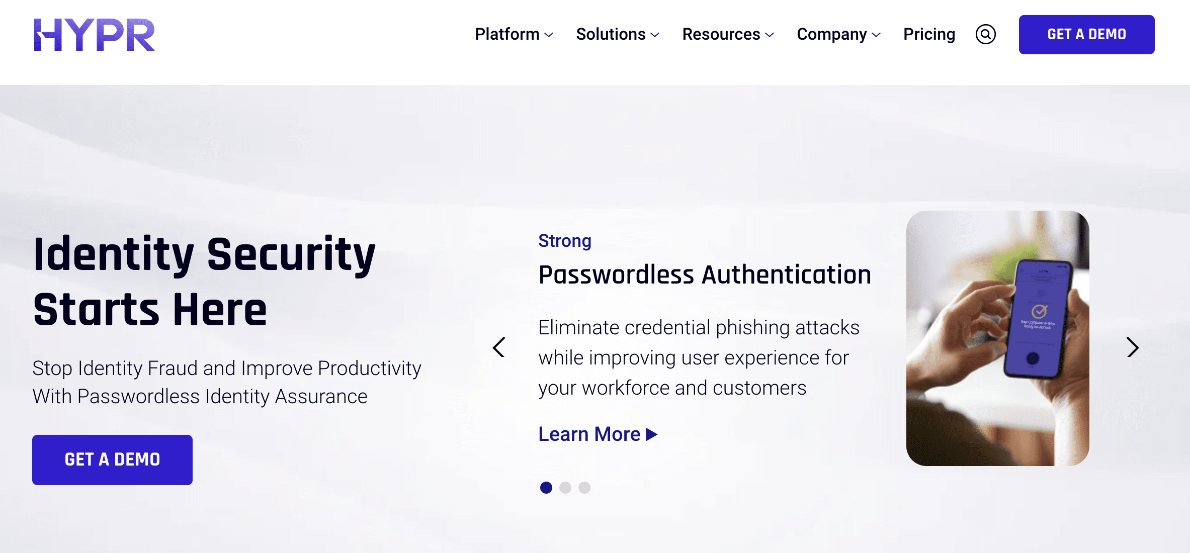 HYPR Passwordless Authentication Platform