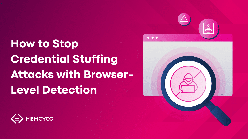 Illustration representing browser-level signals used to detect credential stuffing attacks in real time
